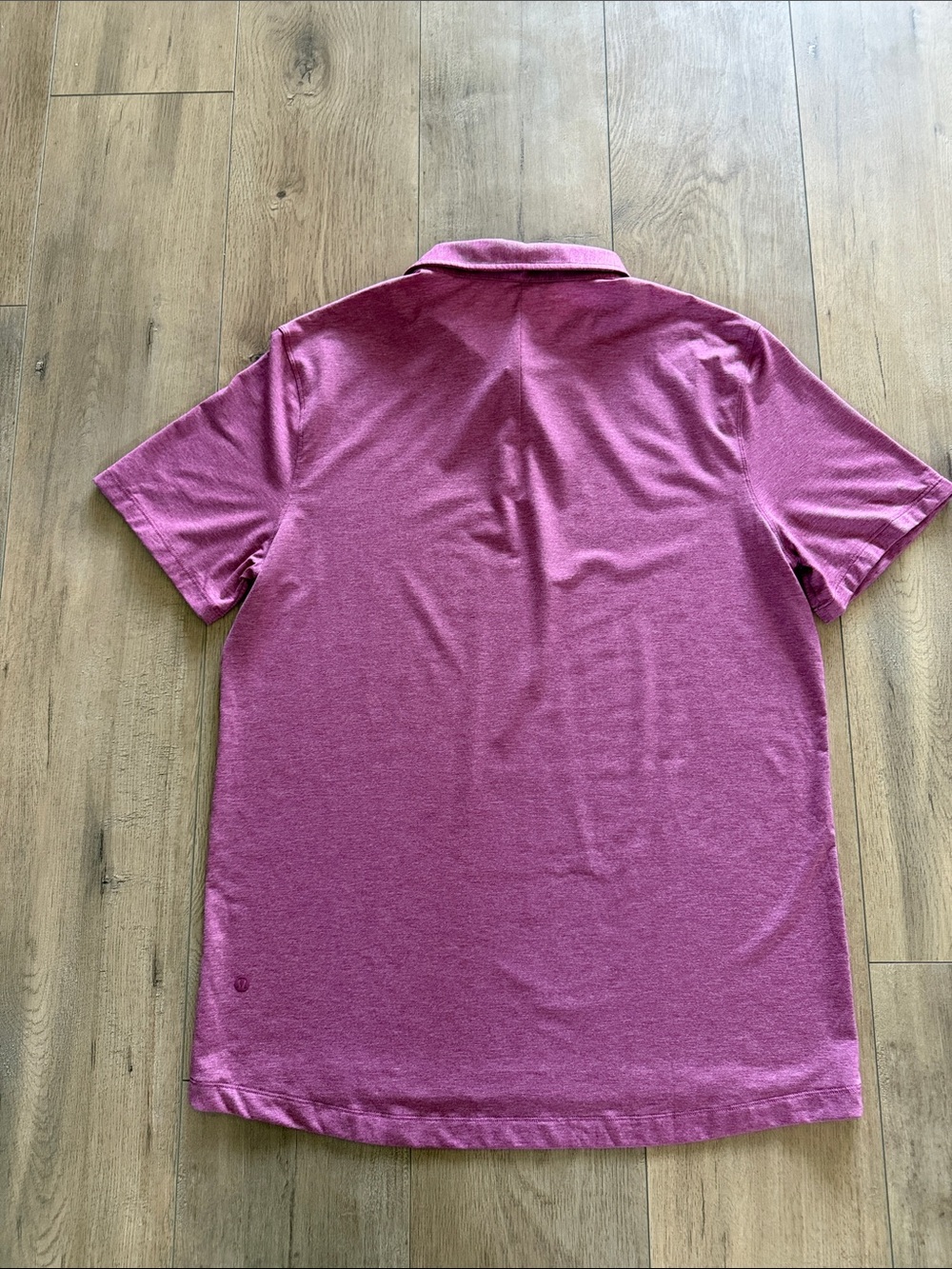 Lululemon Evolution Short Sleeve Polo Shirt Size XL Heathered Vintage Plum - Picture 3 of 8